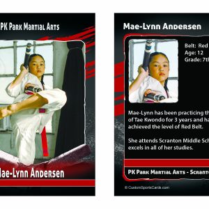 Martial Arts Trading Card 01
