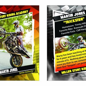 Stunt Riding Trading Card 01